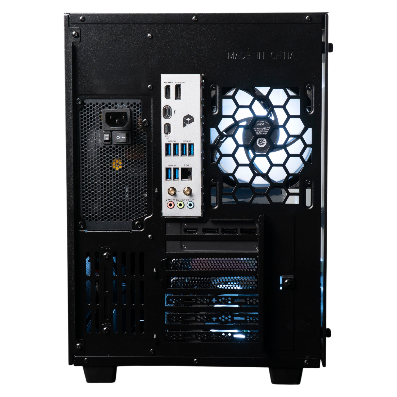PC Laptops S-6 desktop, rear I/O panel