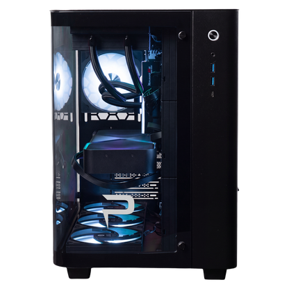 PC Laptops S-6 gaming desktop, Onami Black front — RTX 5090 + Core Ultra 9 285K