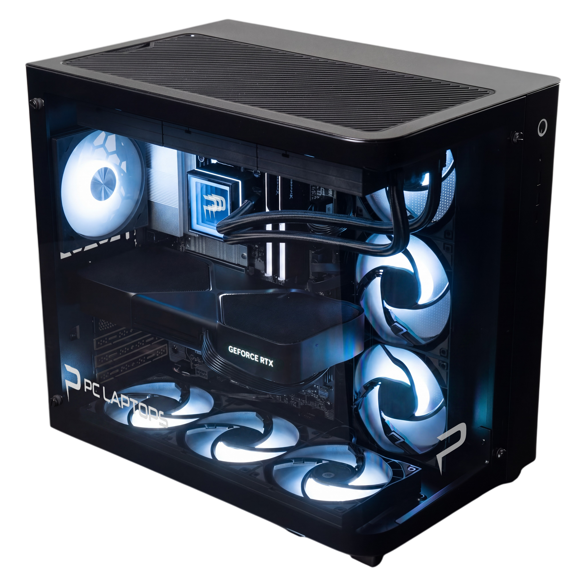 PC Laptops S-6 desktop, top 45-degree view