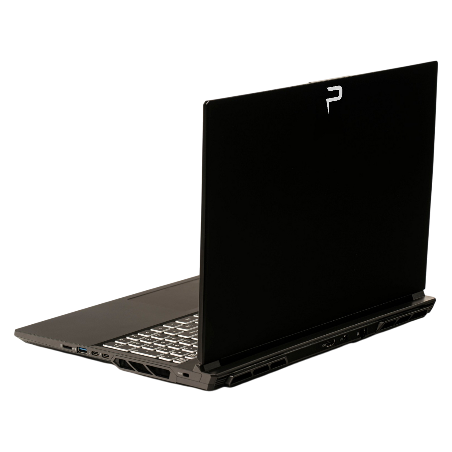 PC Laptops SMT-8 laptop — rear three-quarter, open